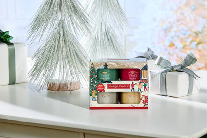 Yankee Candle Christmas Gift Set 4 Votive Candles