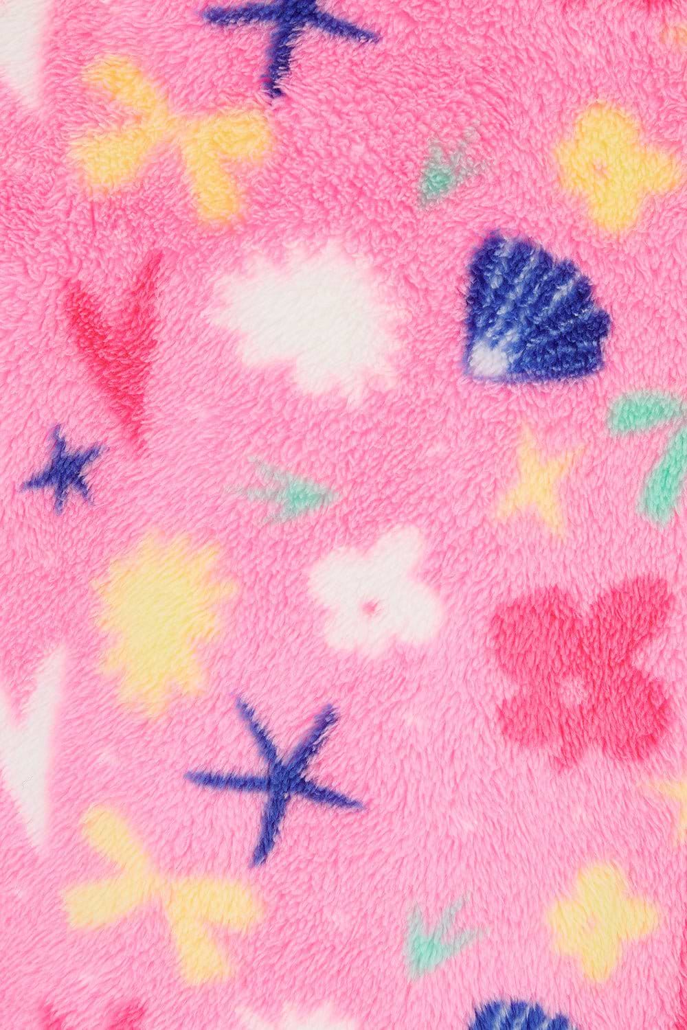 Claire Kid's Fluro Pink Half Zip Fleece for girls