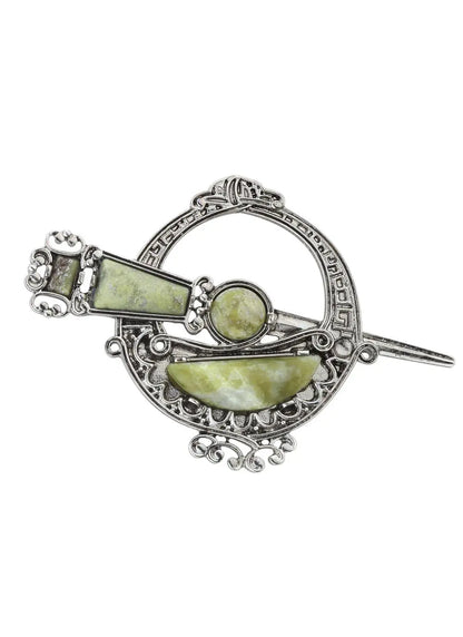 Connemara Marble Tara Brooch by Solvar