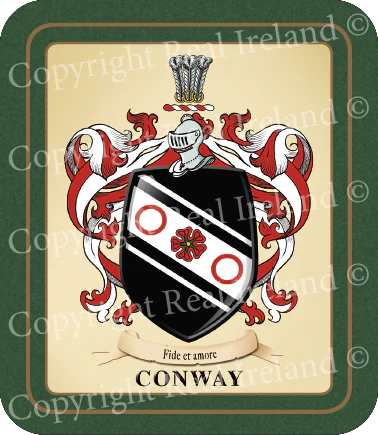 Conway Heraldic Coasters 2 Pack
