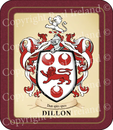Dillon Heraldic Coasters 2 Pack