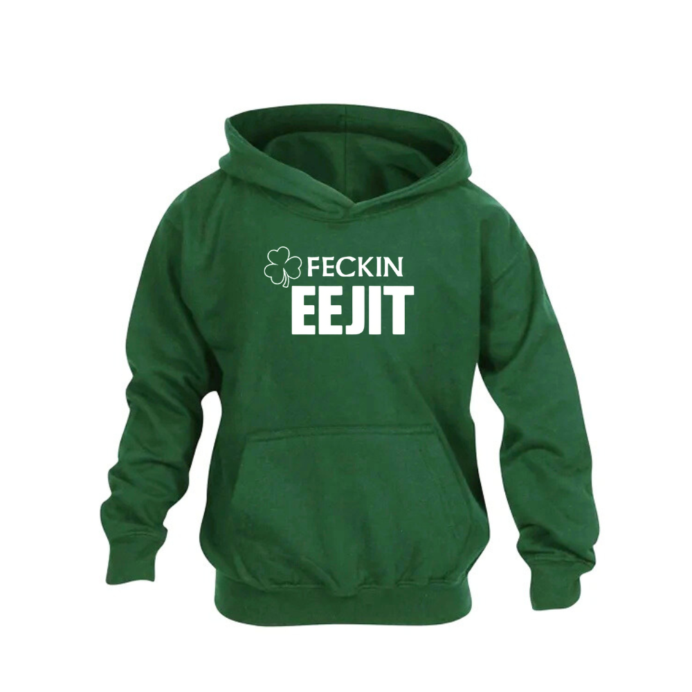Feckin Eejit Green Unisex Hoodie