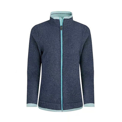 Weird Fish Women’s Ariana Full Zip Grid Fleece Rich Navy