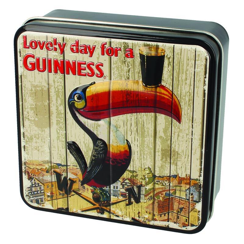 Guinness Luxury Fudge in a tin with Vintage Toucan Design 100g