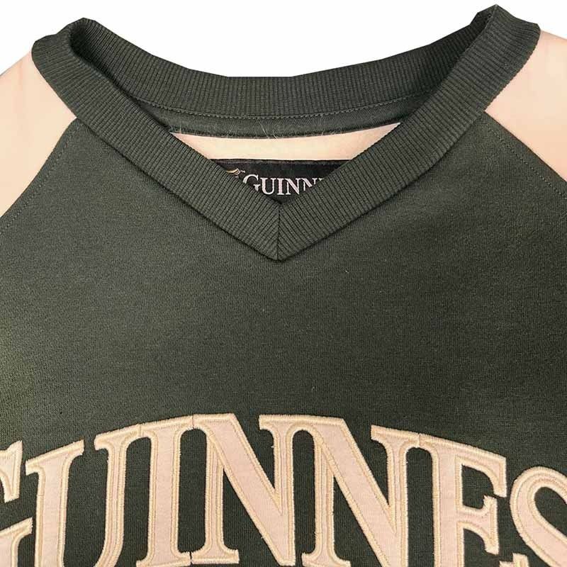 Guinness American Football Sweatshirt Black and Cream Unisex