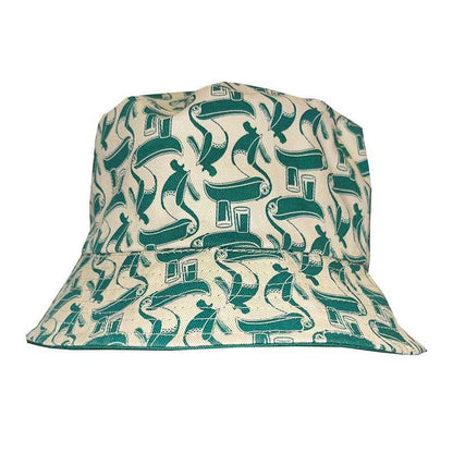 Guinness Reversible Unisex Bucket Hat Green and Cream