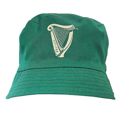 Guinness Reversible Unisex Bucket Hat Green and Cream