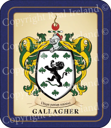 Gallagher Heraldic Coasters 2 Pack