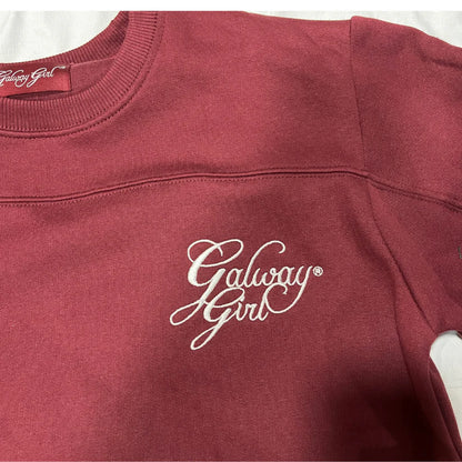 Galway Girl Burgundy Sweatshirt for Women
