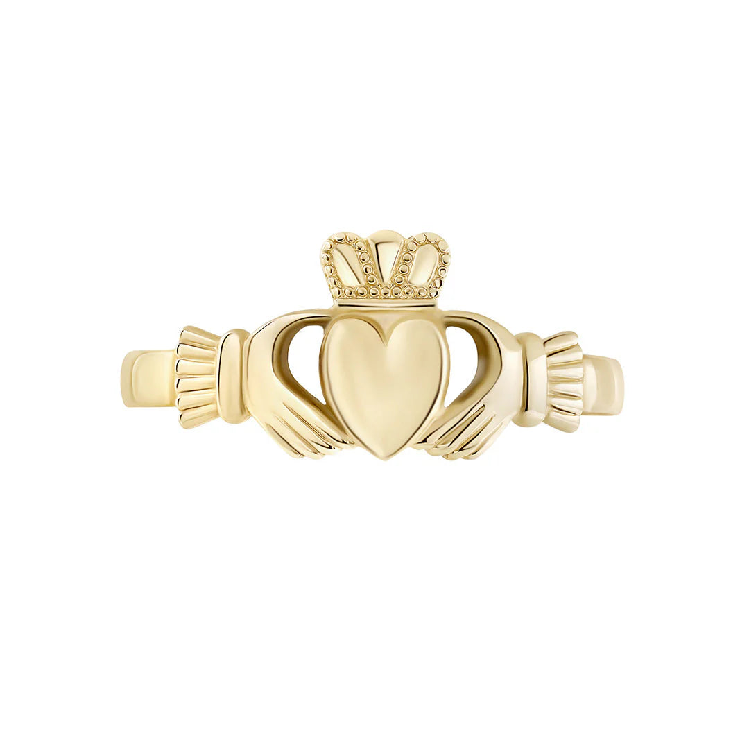 Gold Women's Claddagh Ring 9k