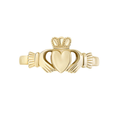 Gold Women's Claddagh Ring 9k