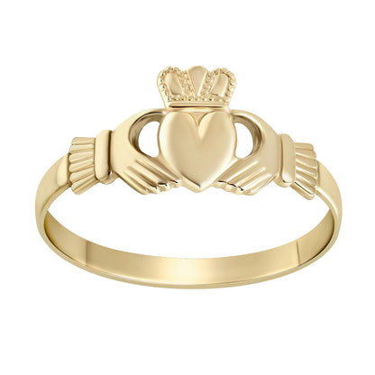 Gold Women's Claddagh Ring 9k
