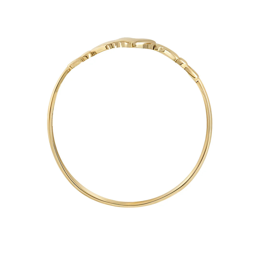 Gold Women's Claddagh Ring 9k