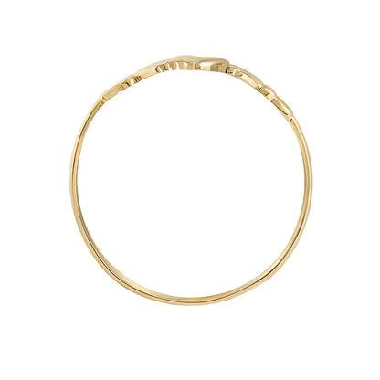 Gold Women's Claddagh Ring 9k