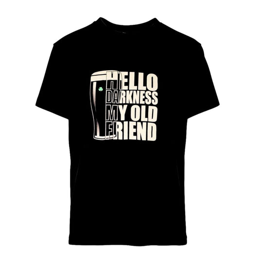 Guinness Hello Darkness My Old Friend Black T-Shirt