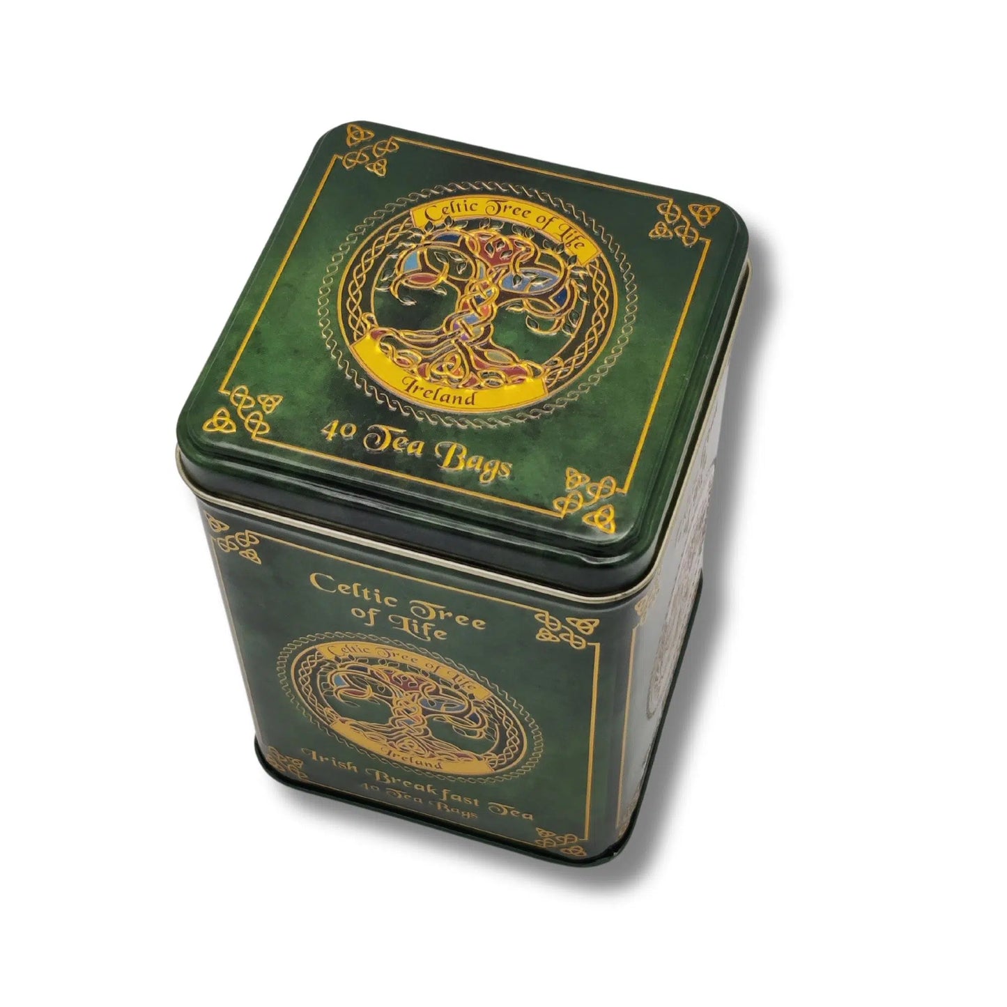 Celtic Tree Of Life Irish Breakfast Tea Vintage Gift Tin