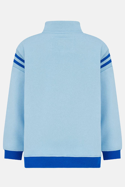 Jonah Blue Jersey Sweatshirt with Tractor motif for Boys