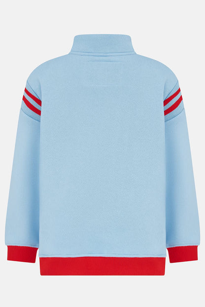 Jonah Blue Jersey Sweatshirt with RED Tractor motif for Boys