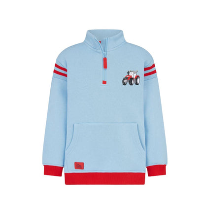 Jonah Blue Jersey Sweatshirt with RED Tractor motif for Boys
