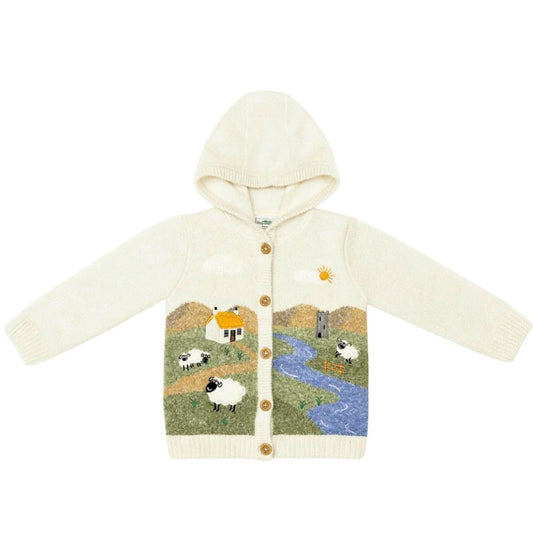 Children’s Knitted Cardigan with Hood