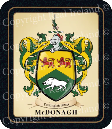 McDonagh Heraldic Coasters 2 Pack