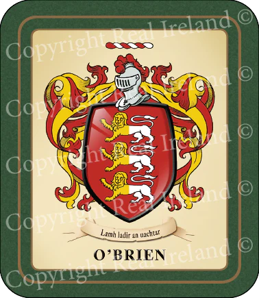 O'Brien Heraldic Coasters 2 Pack