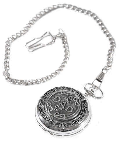 Pocket Watch With Dad Design by Mullingar Pewter