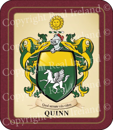Quinn Heraldic Coasters 2 Pack