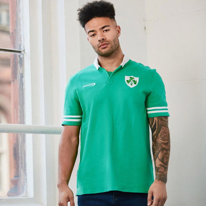 Lansdowne Shamrock Crest Short Sleeve Men's Rugby Top