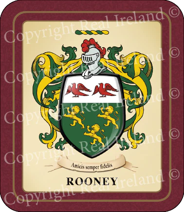 Rooney Heraldic Coasters 2 Pack