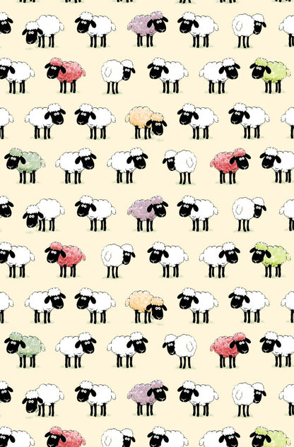 Sheepish Linen Union Tea Towel by Samuel Lamont