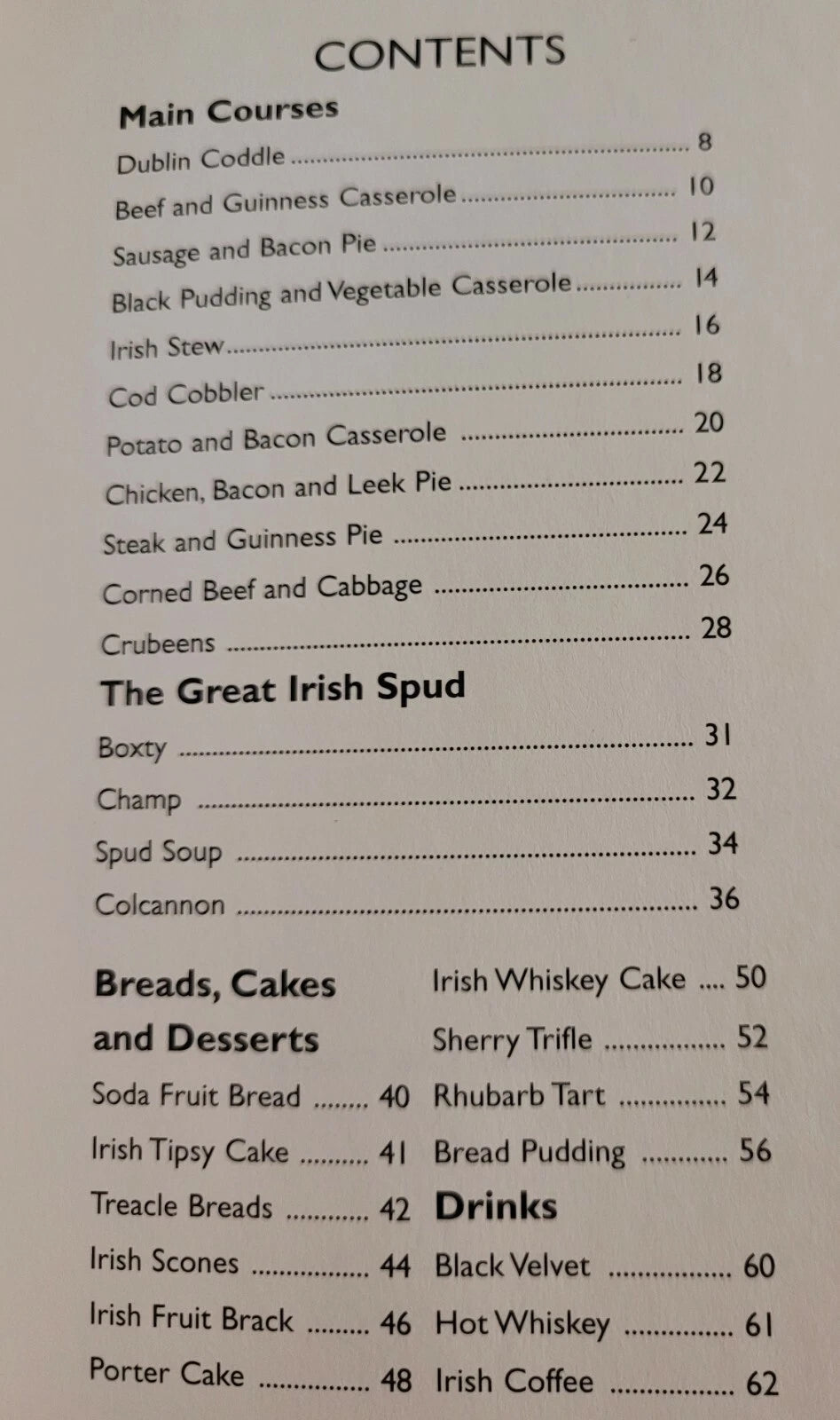 The book of luvely Irish Recipes yer ma useta make when you were a little gurrier