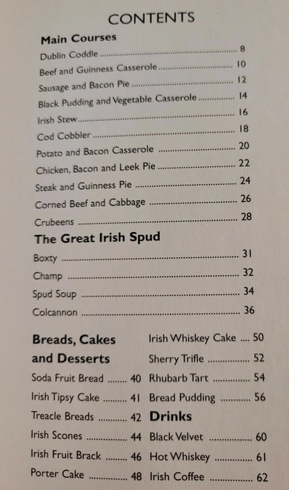 The book of luvely Irish Recipes yer ma useta make when you were a little gurrier
