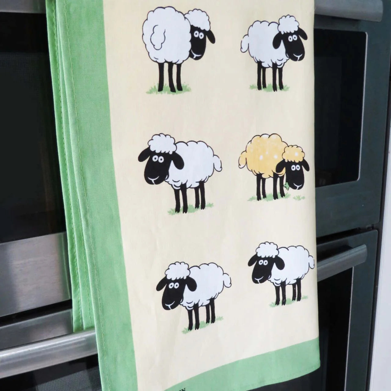 Sheepish Linen Union Tea Towel by Samuel Lamont