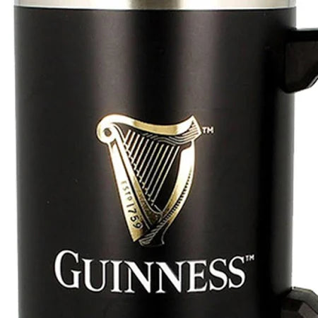 Guinness Contemporary Large Metal Travel Mug with Straw