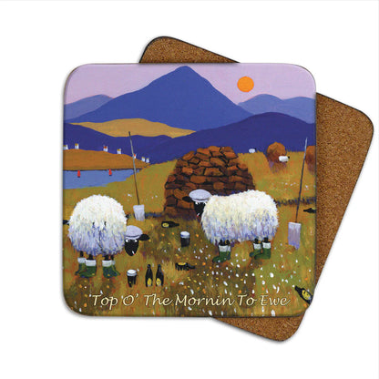 Thomas Joseph Irish Sheep Coaster Top O The Mornin To Ewe