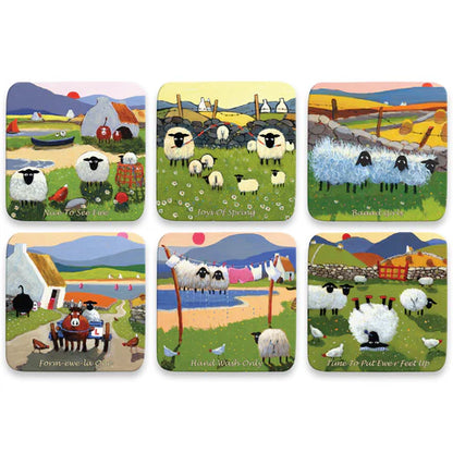 Thomas Joseph Irish Sheep Coaster Feet Up